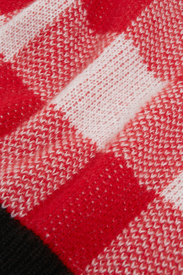 Checkered crewneck sweater