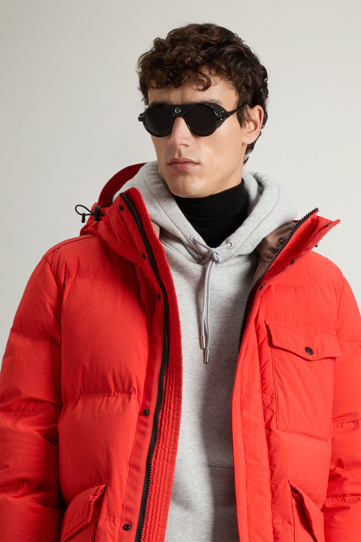 Garment-Dyed Quilted Nylon Parka Orange photo 4 | Woolrich