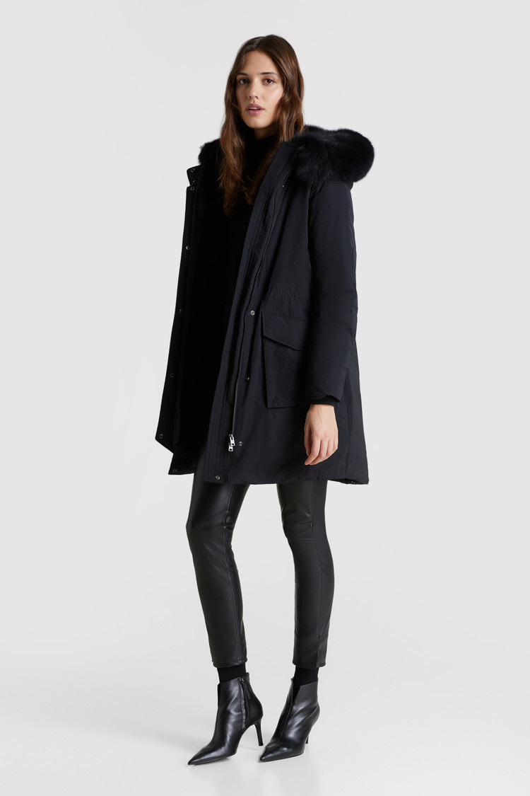 Military Parka with fox fur