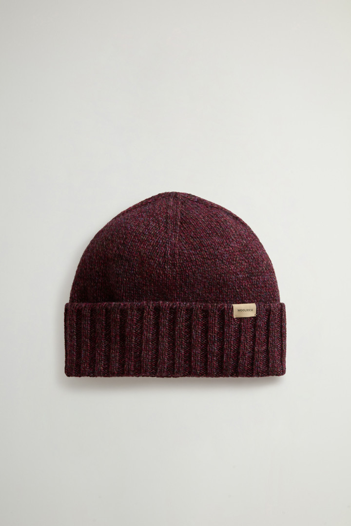 Berretto in pura lana mouliné Rosso photo 1 | Woolrich
