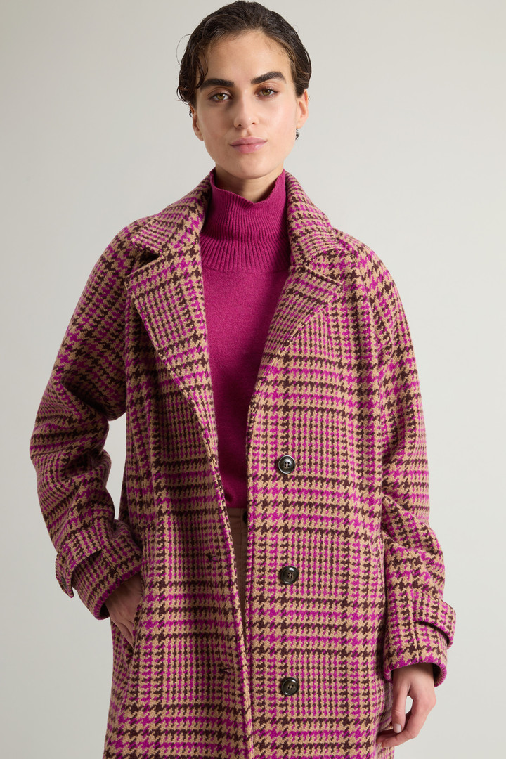 Cappotto in pura lana vergine italiana con colletto con revers Multicolore photo 4 | Woolrich