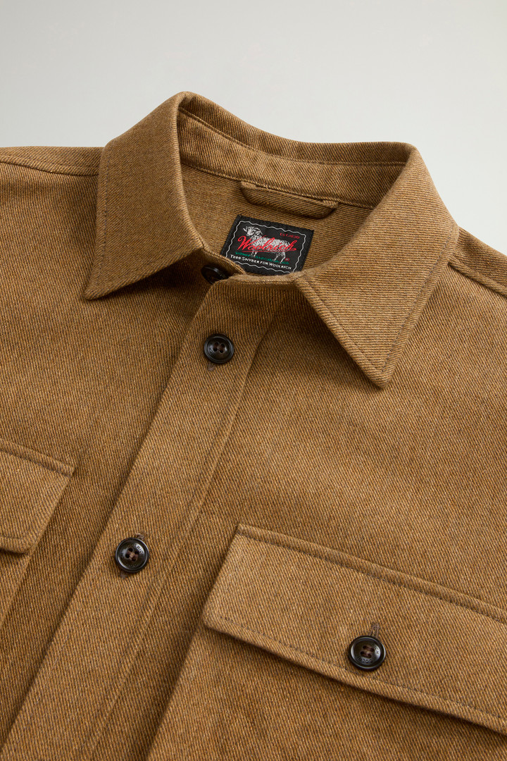 Overshirt aus einer Mischung aus Leinen, italienischer Schurwolle und Kaschmirwolle by Todd Snyder Beige photo 6 | Woolrich