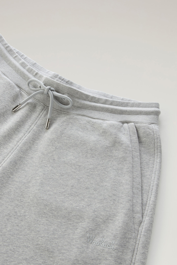 Sweatpants in Brushed Cotton Fleece Gray photo 5 | Woolrich