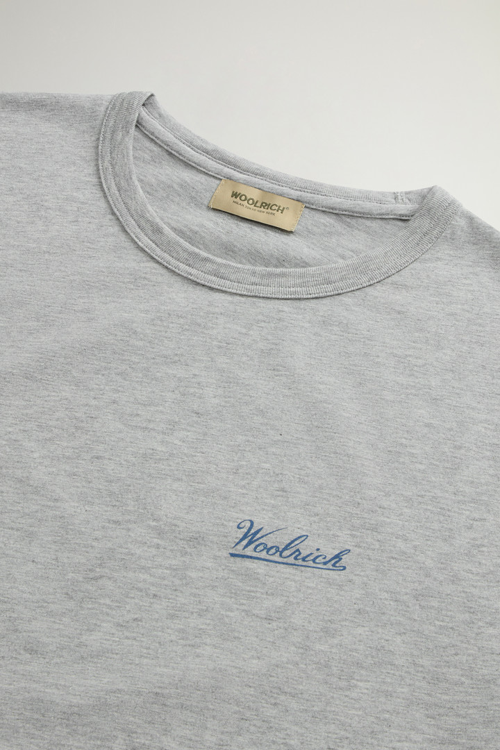 T-shirt en pur coton à logo Gris photo 6 | Woolrich