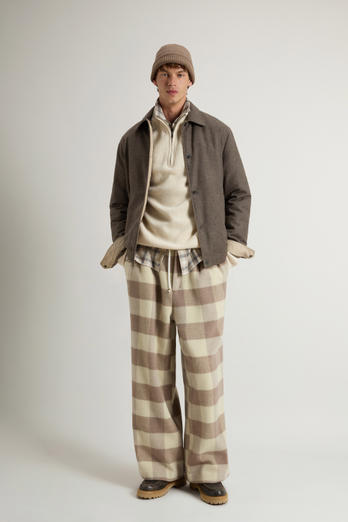 Overshirt Keating aus recycelter italienischer Wollmischung Braun photo 1 | Woolrich