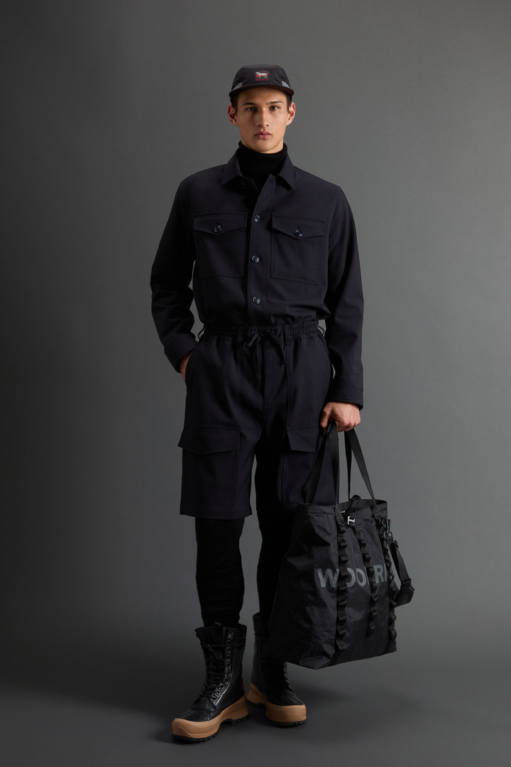 Overshirt aus Wollstretch by Todd Snyder Blau photo 2 | Woolrich