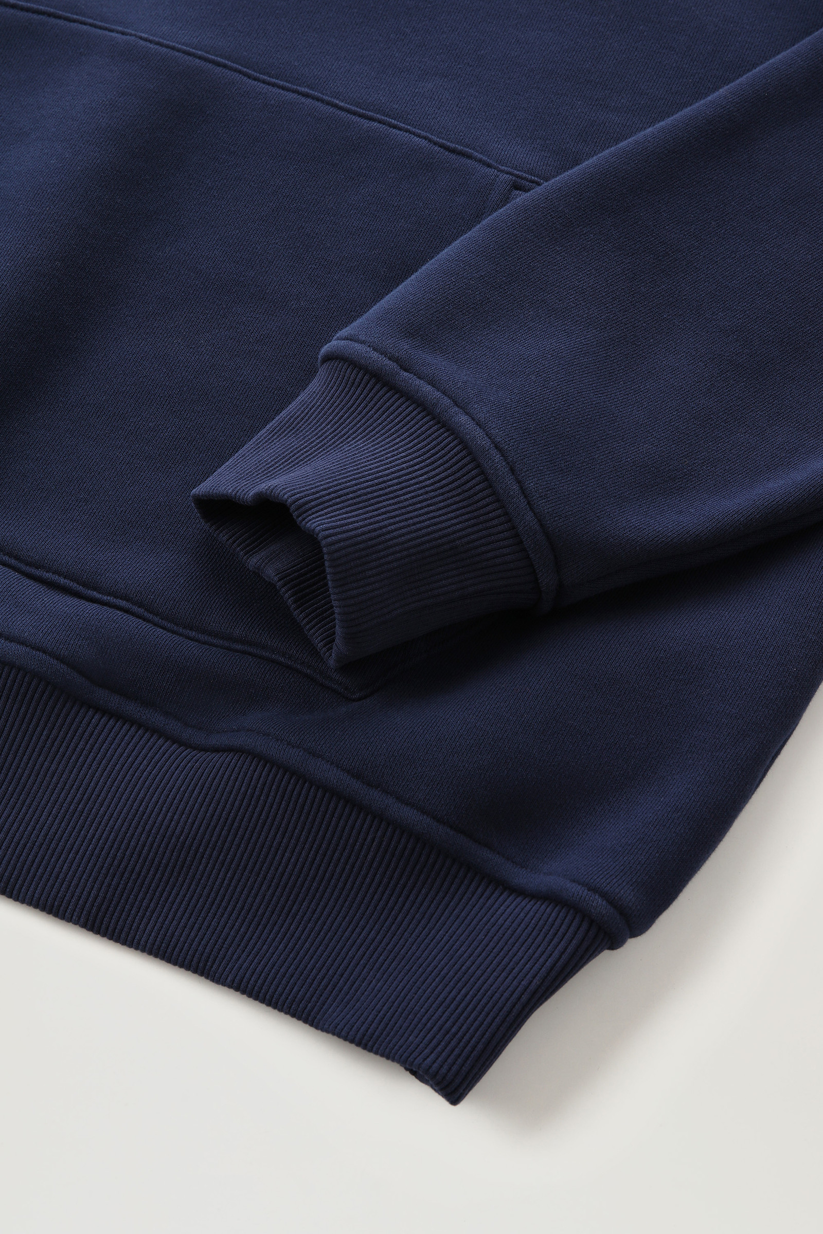 Sweat-shirt Color Block avec demi-zip et logo imprimé bleu photo 7 | Woolrich