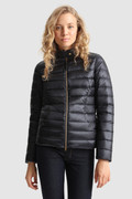 Abbie Quilted Jacket in Satin Nylon