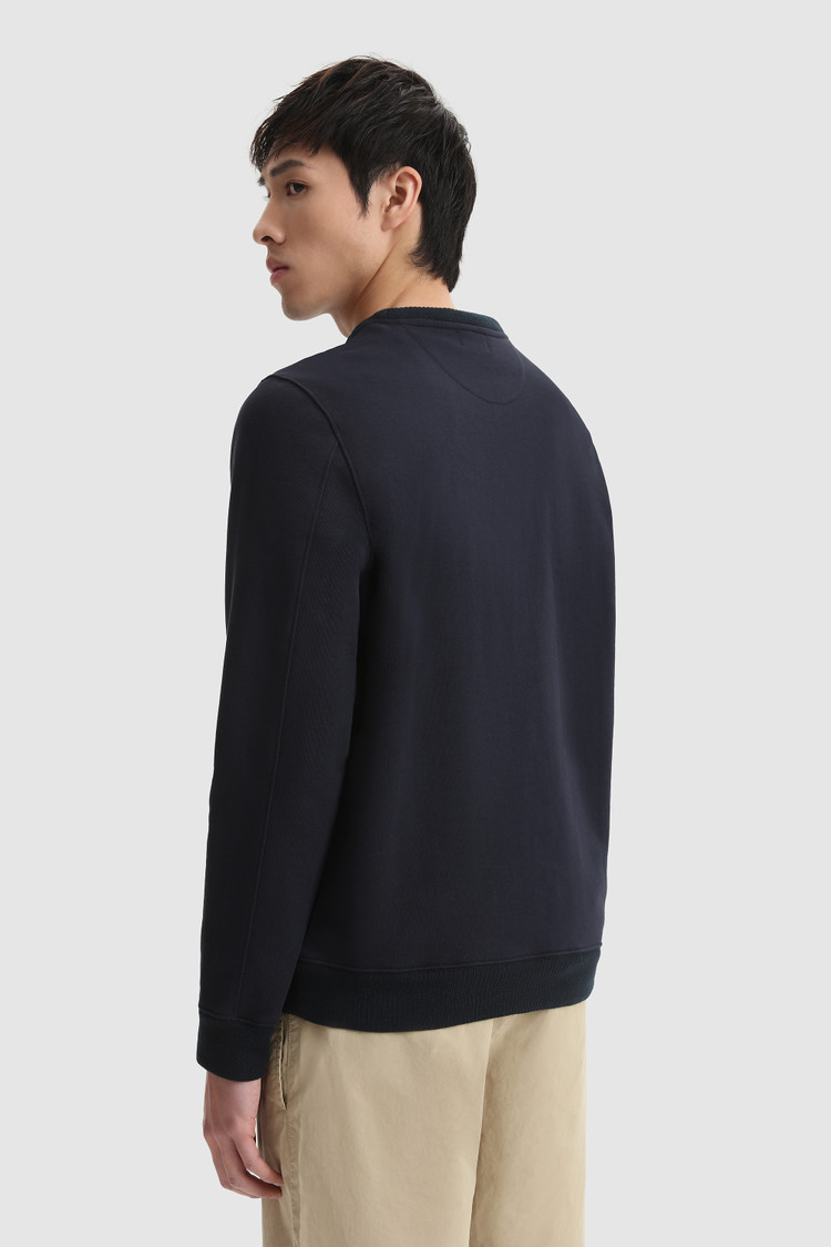 Crewneck sweatshirt with printed logo