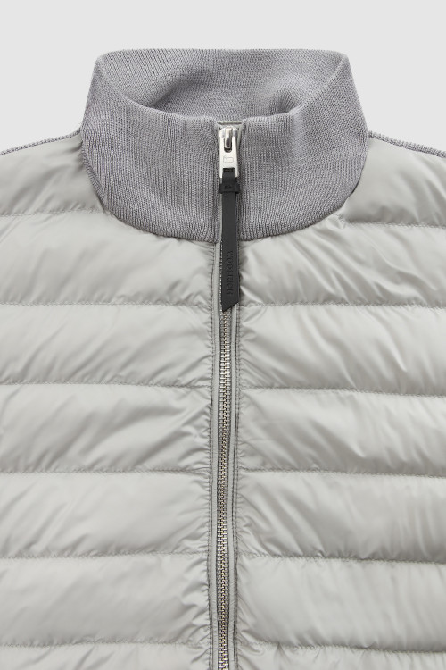 Veste Sundance matelassée avec manches en laine mérinos grey photo 2 | Woolrich