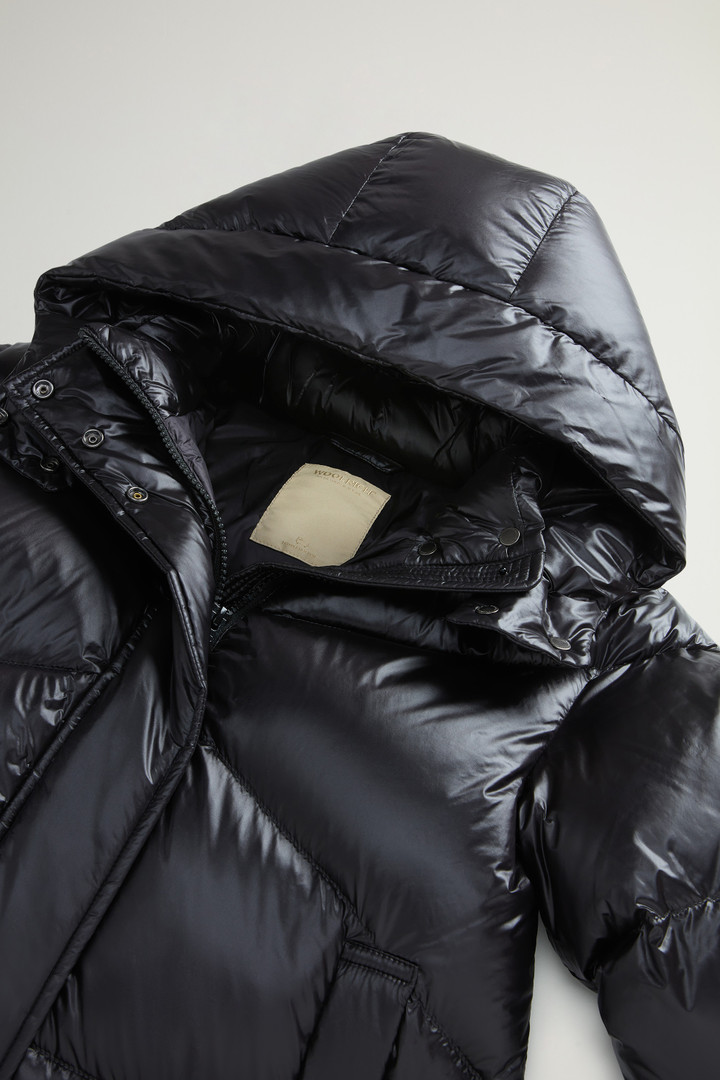 Girls’ Aliquippa Down Jacket in Glossy Nylon Black photo 3 | Woolrich