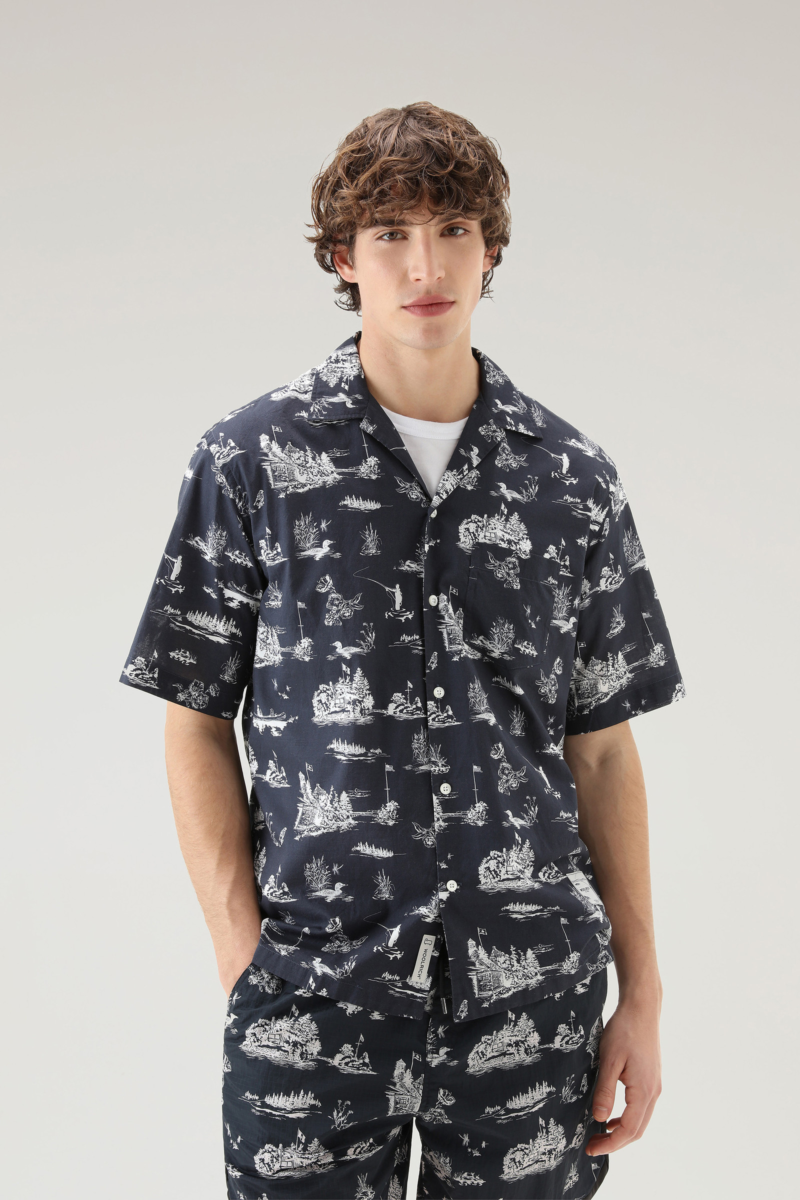 Kurzärmeliges Zavikon Shirt blau | Woolrich