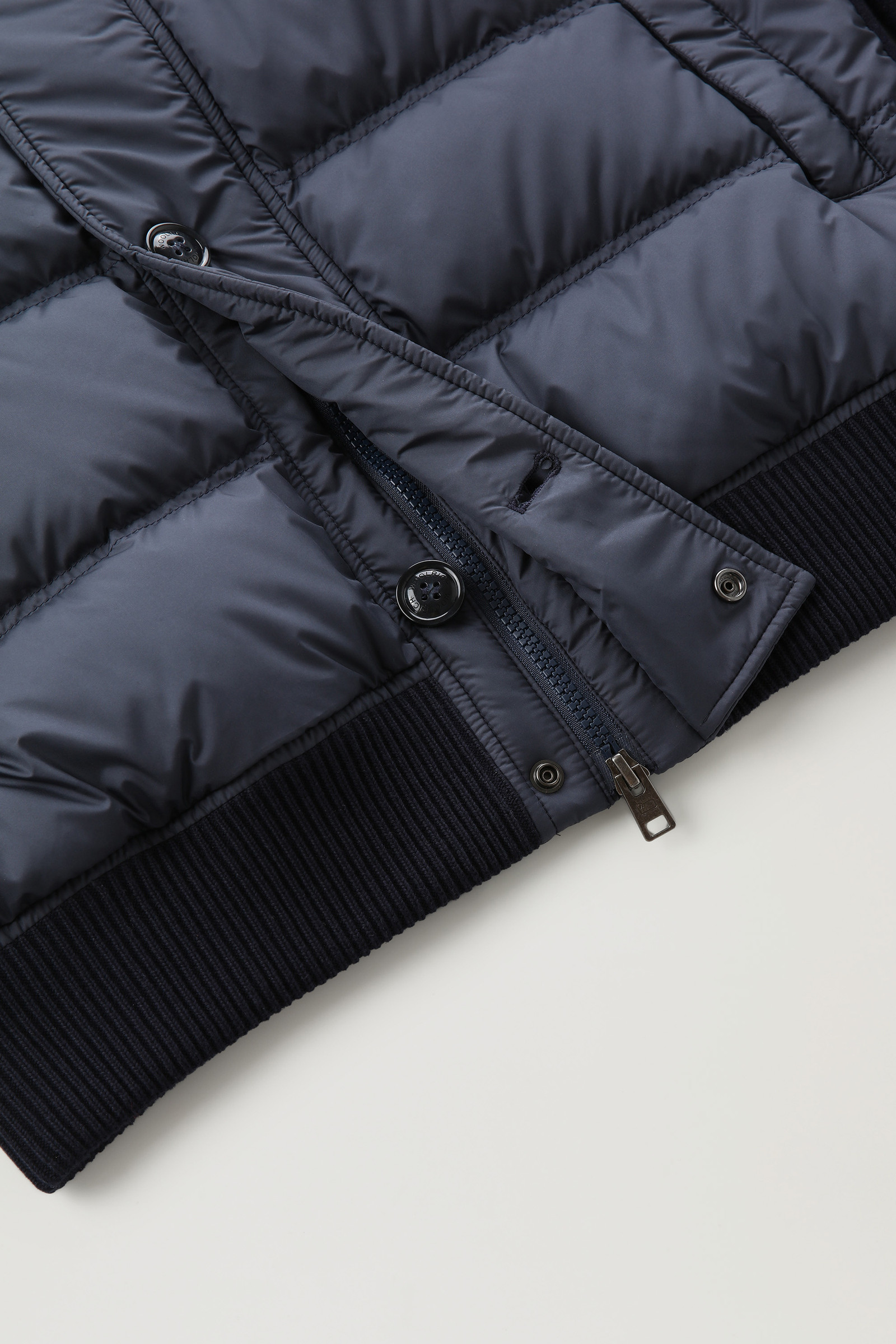 Giacca ibrida in misto lana blu photo 9 | Woolrich