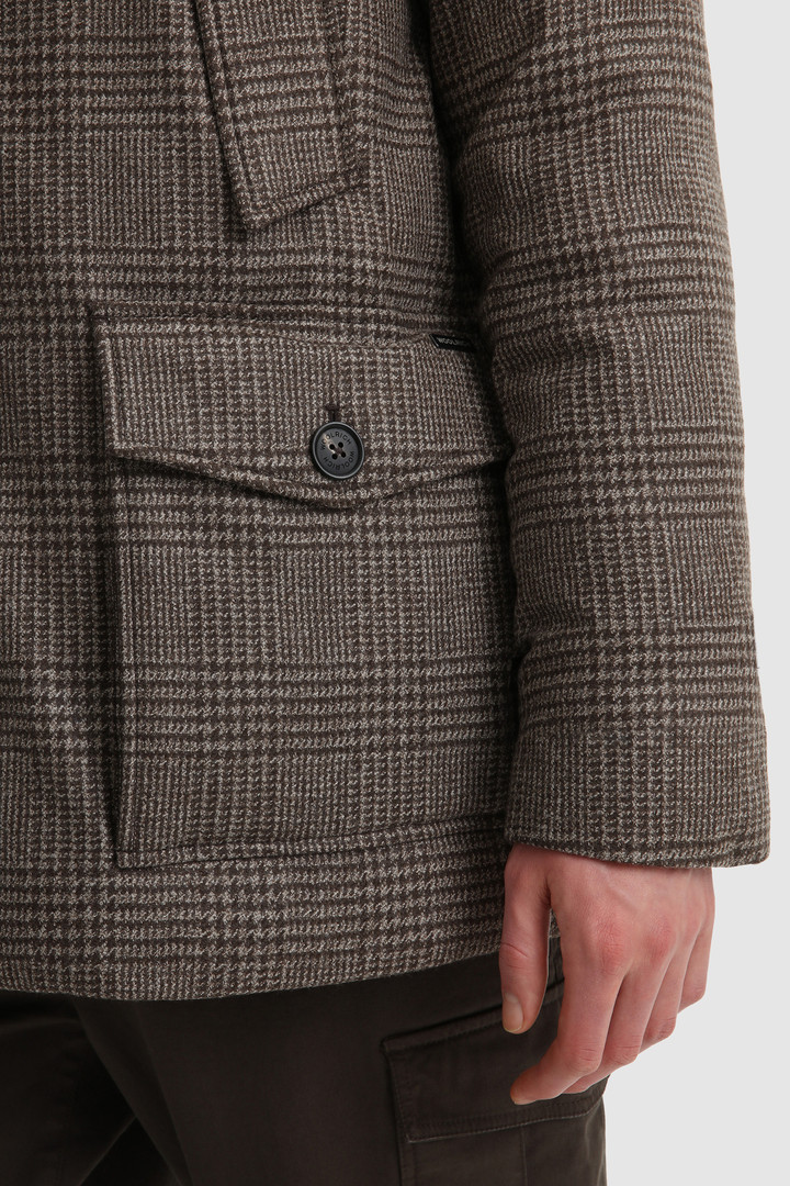 Luxury Arctic Parka in italian eco-wool crafted with a Loro Piana fabric