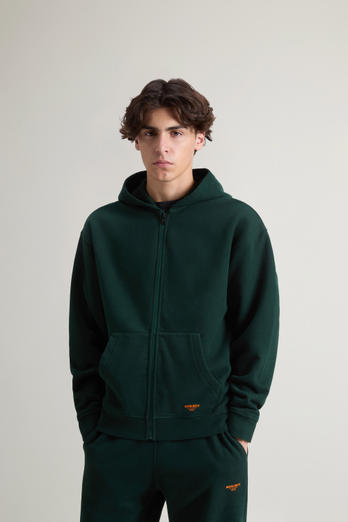 Hoodie voor jongens van puur geborsteld katoen Groen photo 1 | Woolrich