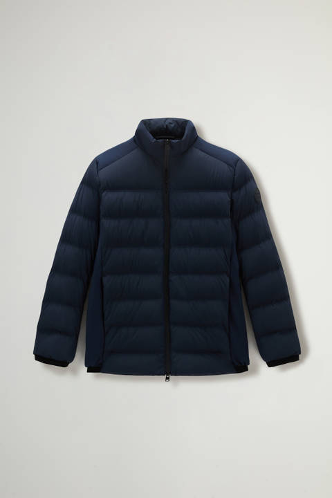 Bering Down Jacket in Stretch Nylon Blue photo 2 | Woolrich