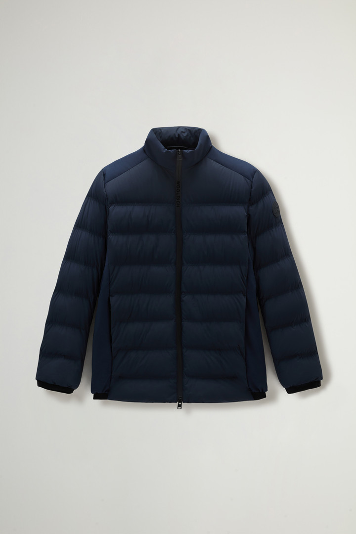 Bering Down Jacket in Stretch Nylon Blue photo 5 | Woolrich