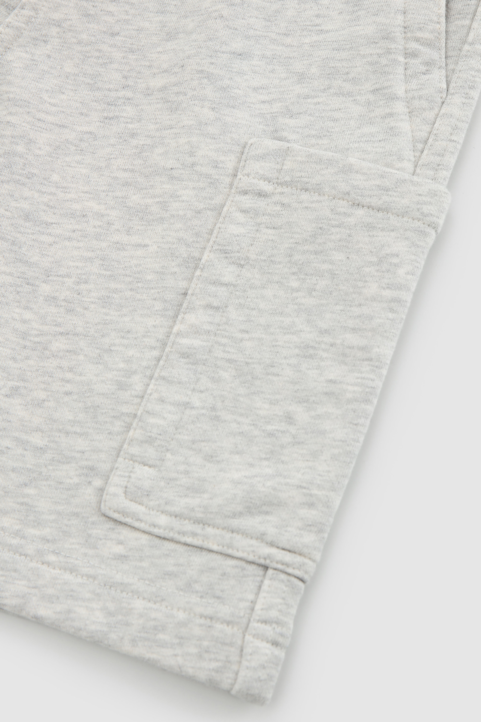 Pantalones cortos de niño de algodón orgánico afelpado grey photo 4 | Woolrich