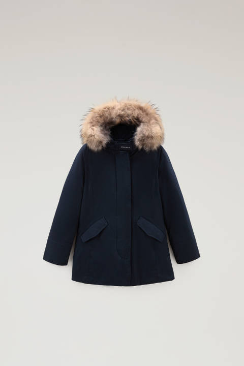Girls' Arctic Parka with Detachable Fur Trim Blue | Woolrich