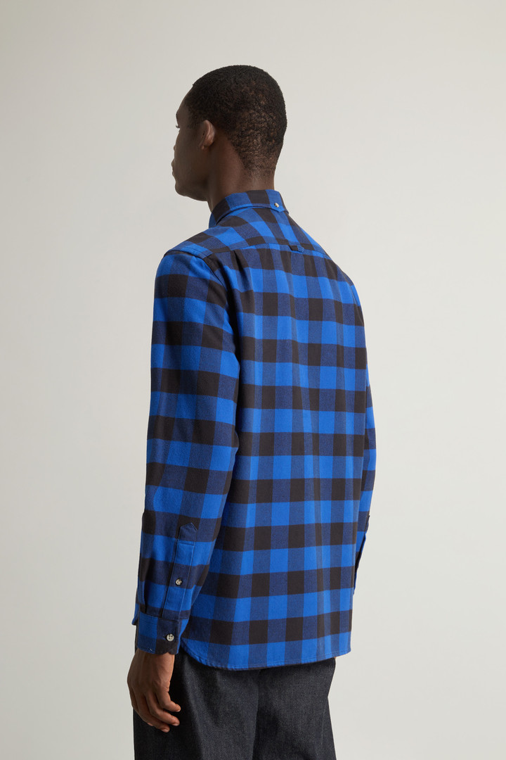 Traditional Flannel Check Shirt Blue photo 3 | Woolrich