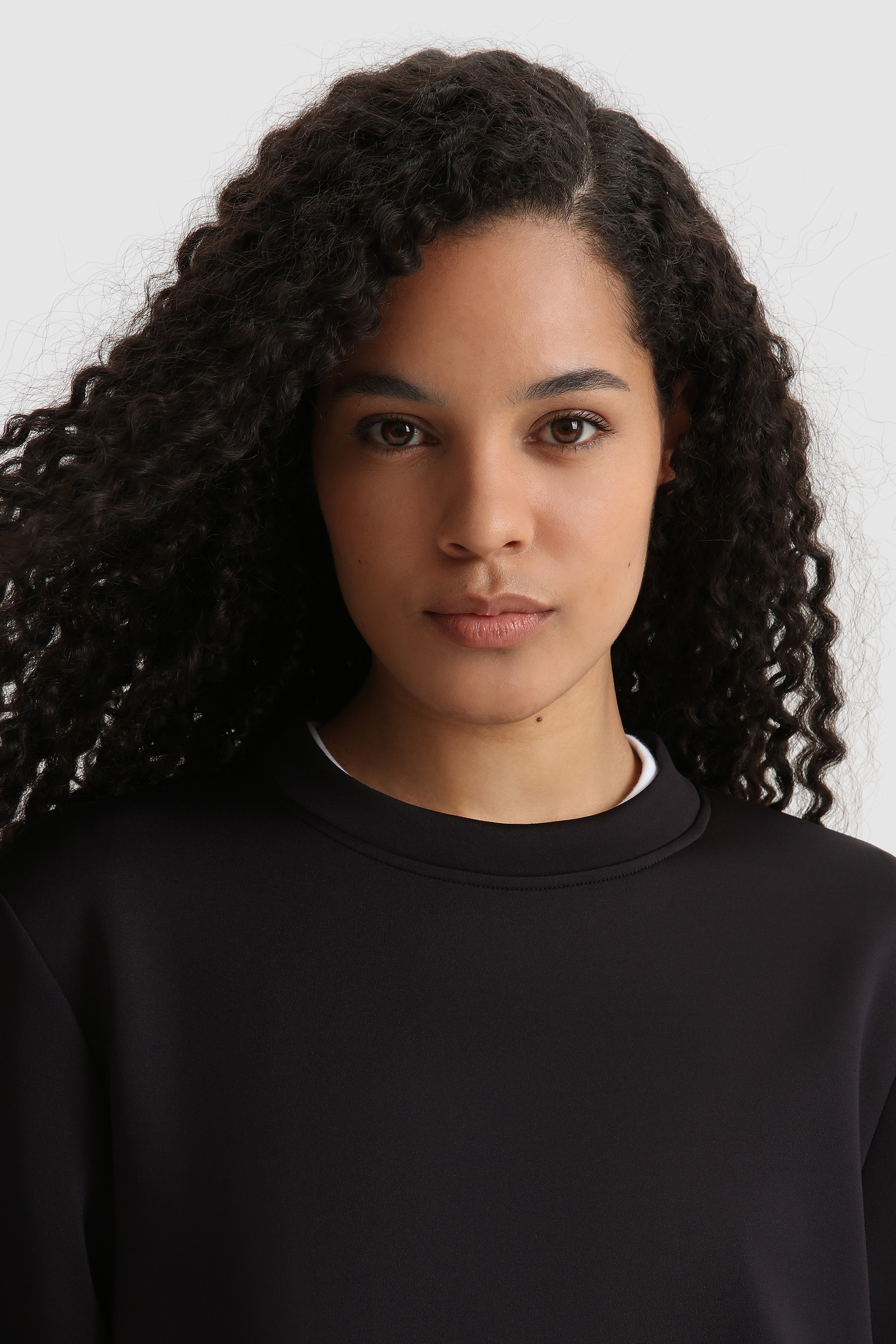 Sweatshirt aus Stretch mit seitlicher Öffnung