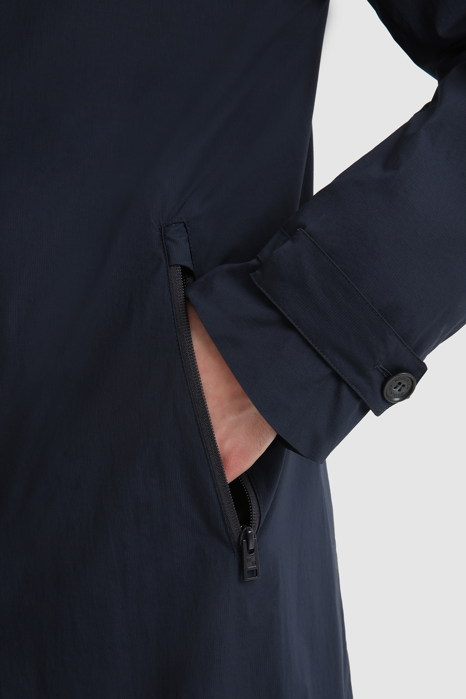 Ultralight Ripstop Nylon Carcoat Blue photo 6 | Woolrich