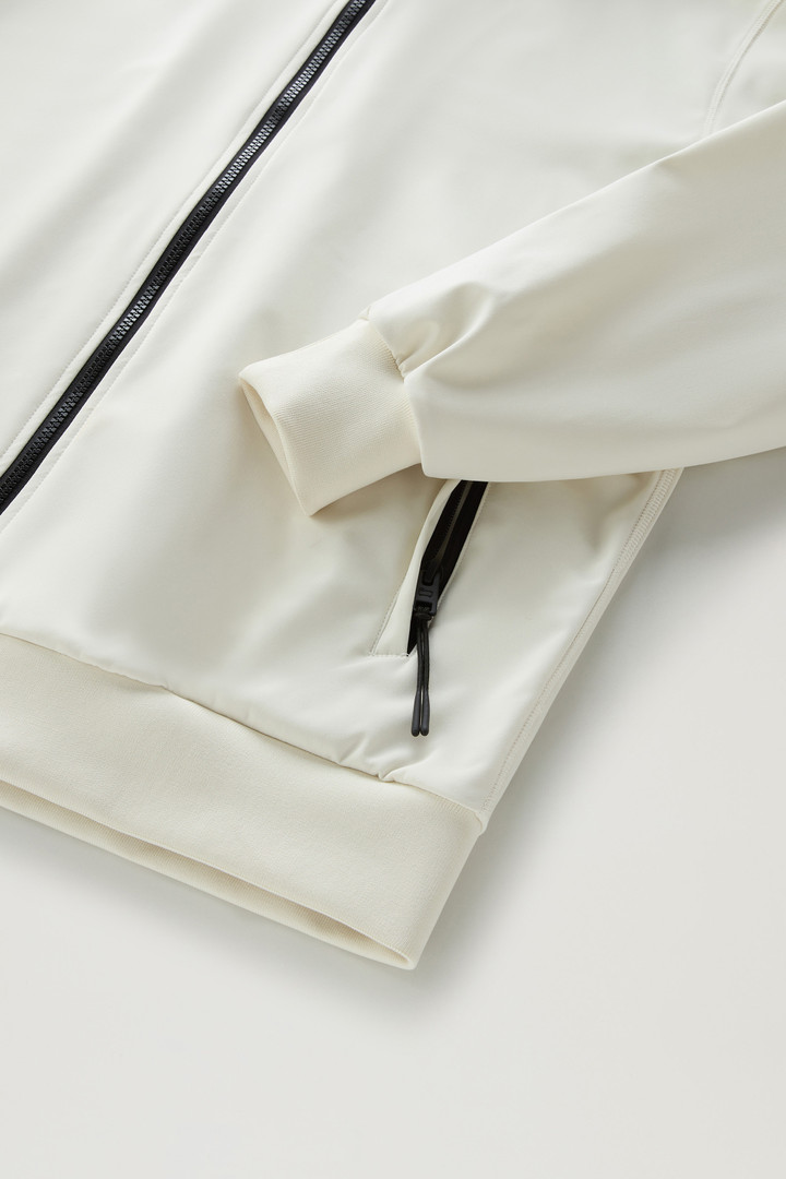 Sweat-shirt à capuche en Softshell Blanc photo 8 | Woolrich