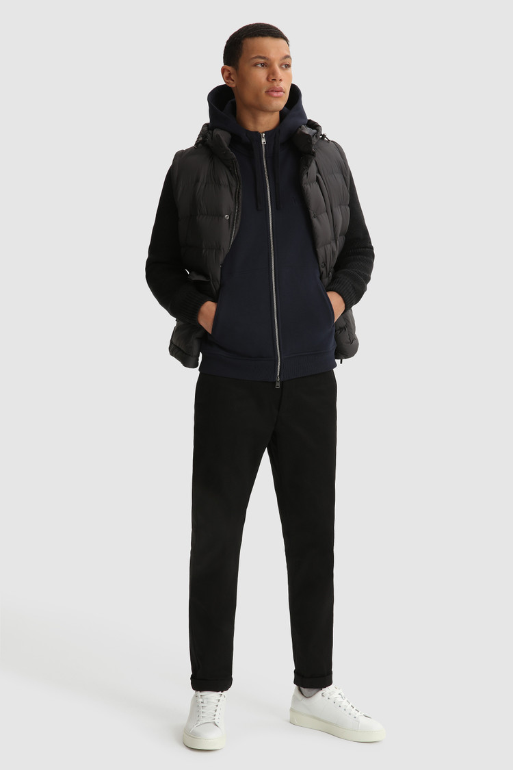 Luxe hoody met volledige rits