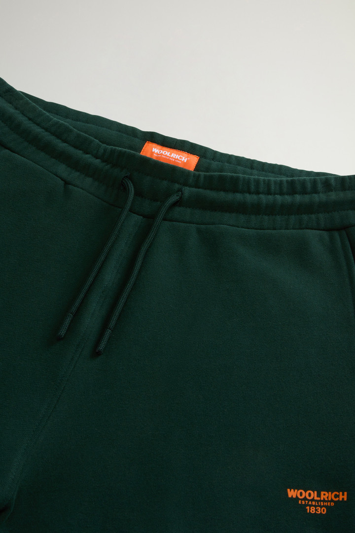 Teen Boys’ Pure Cotton Fleece Sports Pants Green photo 2 | Woolrich