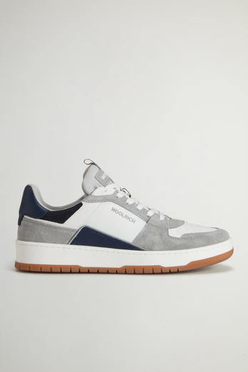 Classic Basketball Leather Sneakers Gray | Woolrich