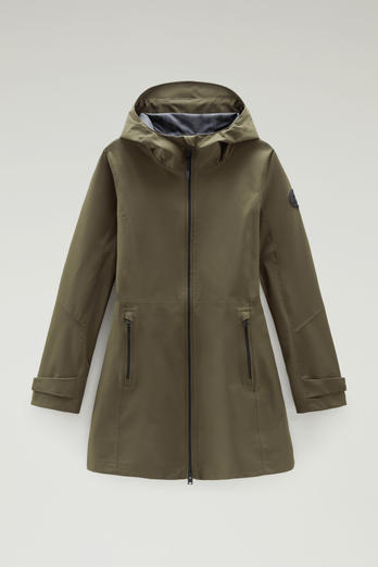 Waterproof Leavitt Lightweight Parka with Hood Green | Woolrich
