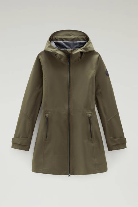 Waterproof Leavitt Lightweight Parka with Hood Green photo 2 | Woolrich