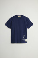 Men's Pure Cotton T-Shirt with Pocket blue | Woolrich US