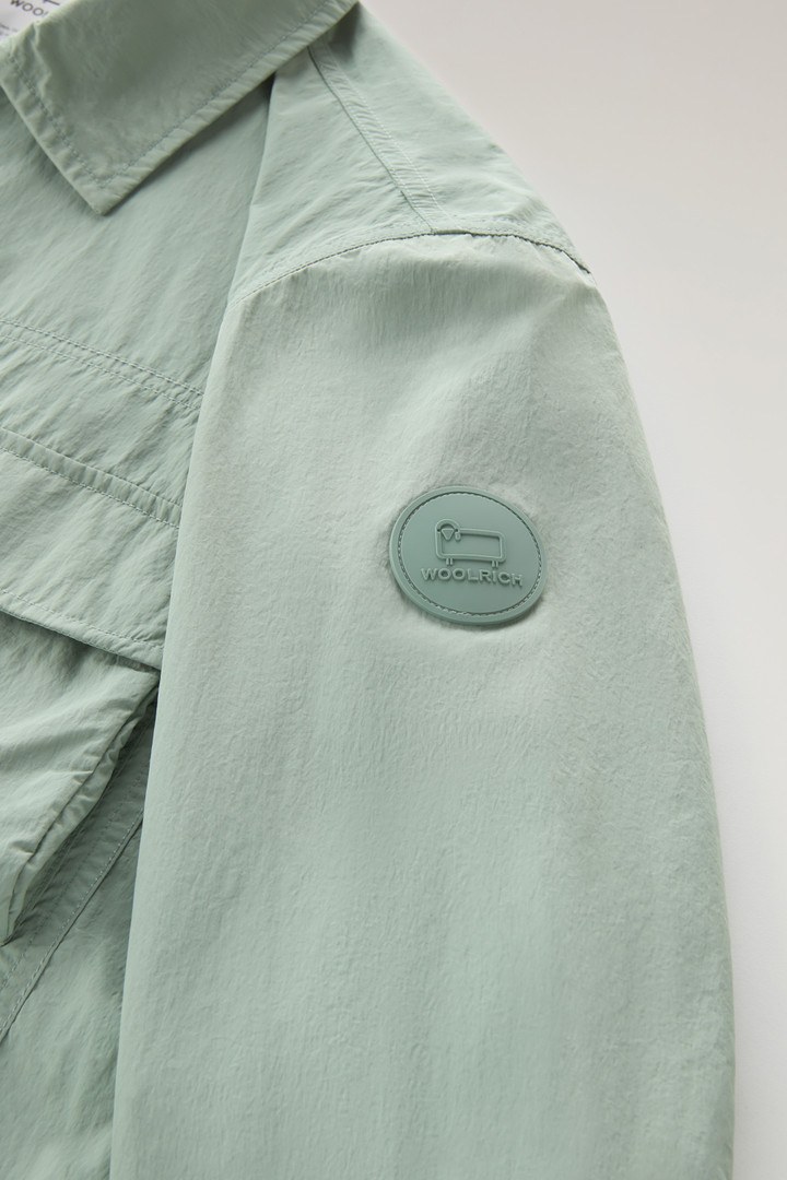 Giacca a camicia in nylon crinkle Verde photo 7 | Woolrich