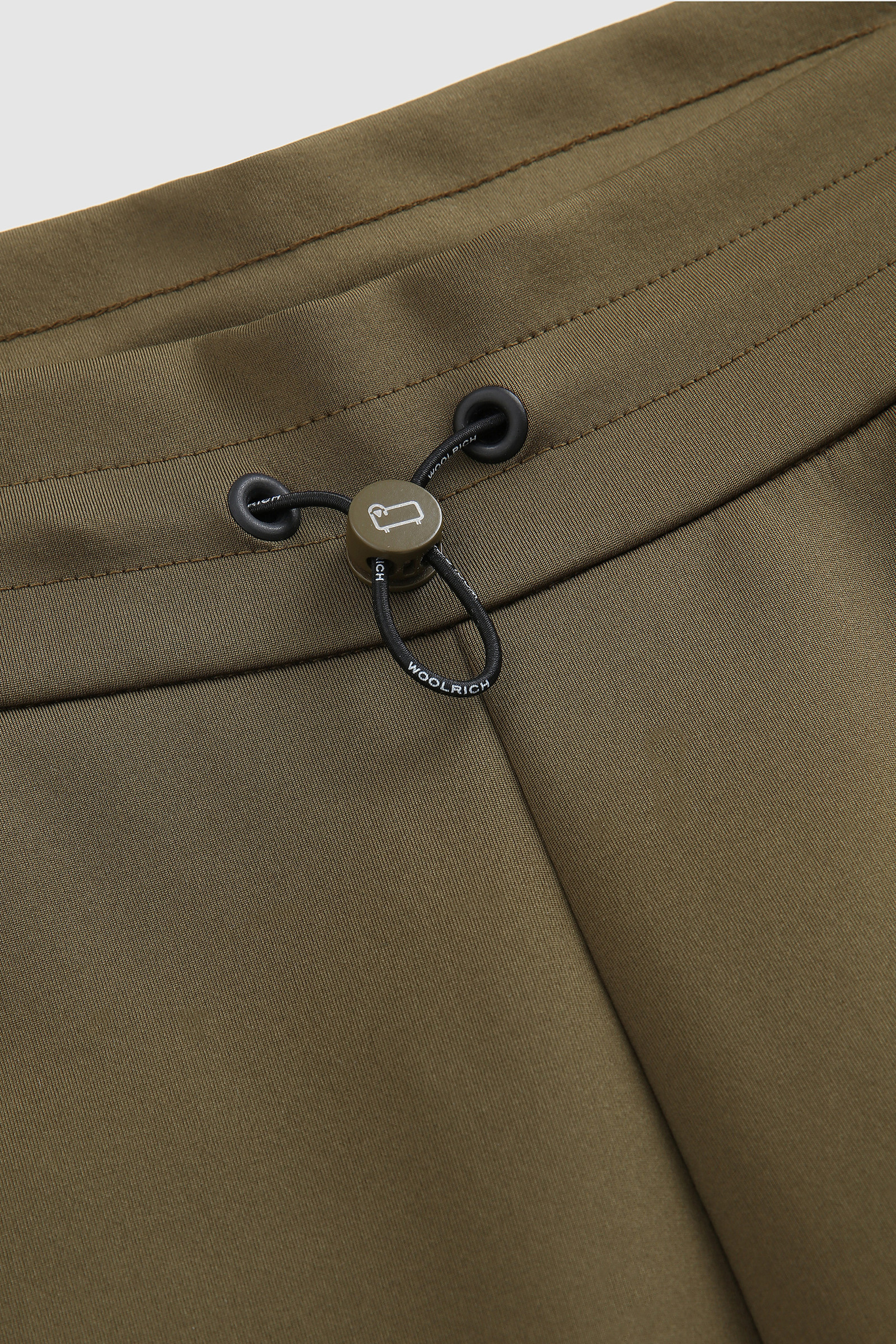 Fleece Cotton Pant with Side Logo Green photo 5 | Woolrich