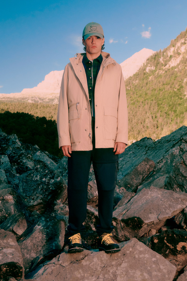 Veste Mountain 3 en 1 en coton Soft Byrd avec gilet matelassé amovible Beige photo 10 | Woolrich