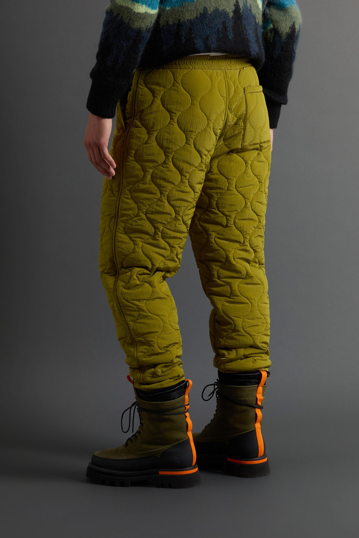 Quilted Pants in Waxed Ripstop Nylon by Todd Snyder Yellow photo 3 | Woolrich