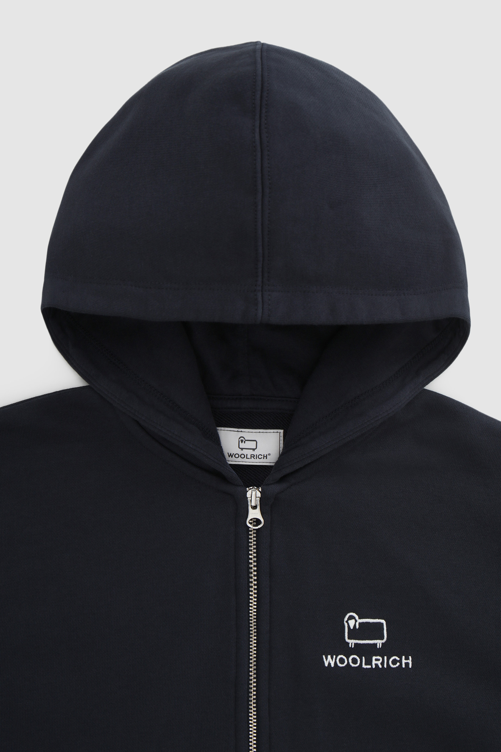 Boy's Hoodie with Embroidered Logo Blue photo 3 | Woolrich