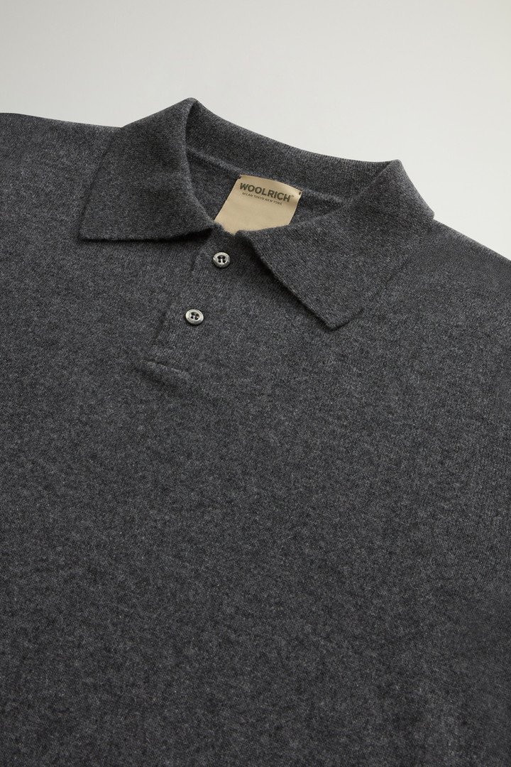 Polo in maglia a maniche lunghe in puro cashmere Grigio photo 6 | Woolrich