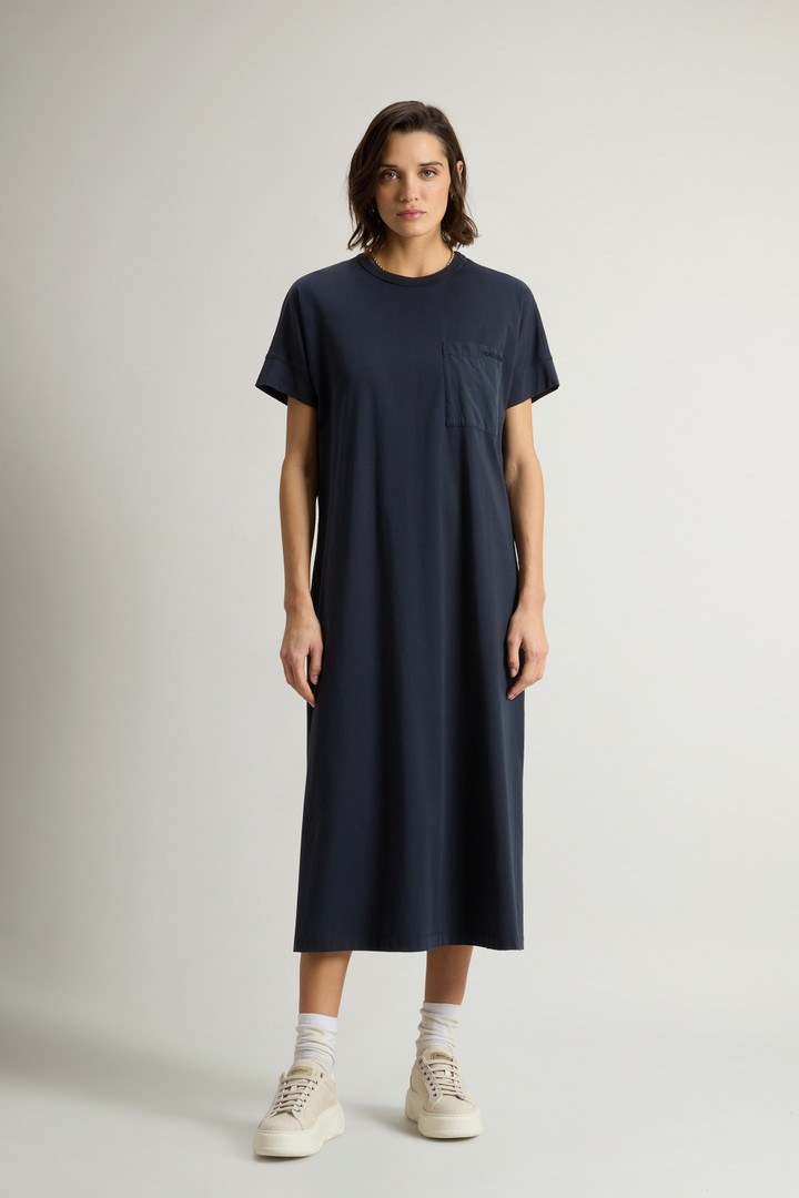 Woolrich Woman Pure Cotton Dress Blue Size M