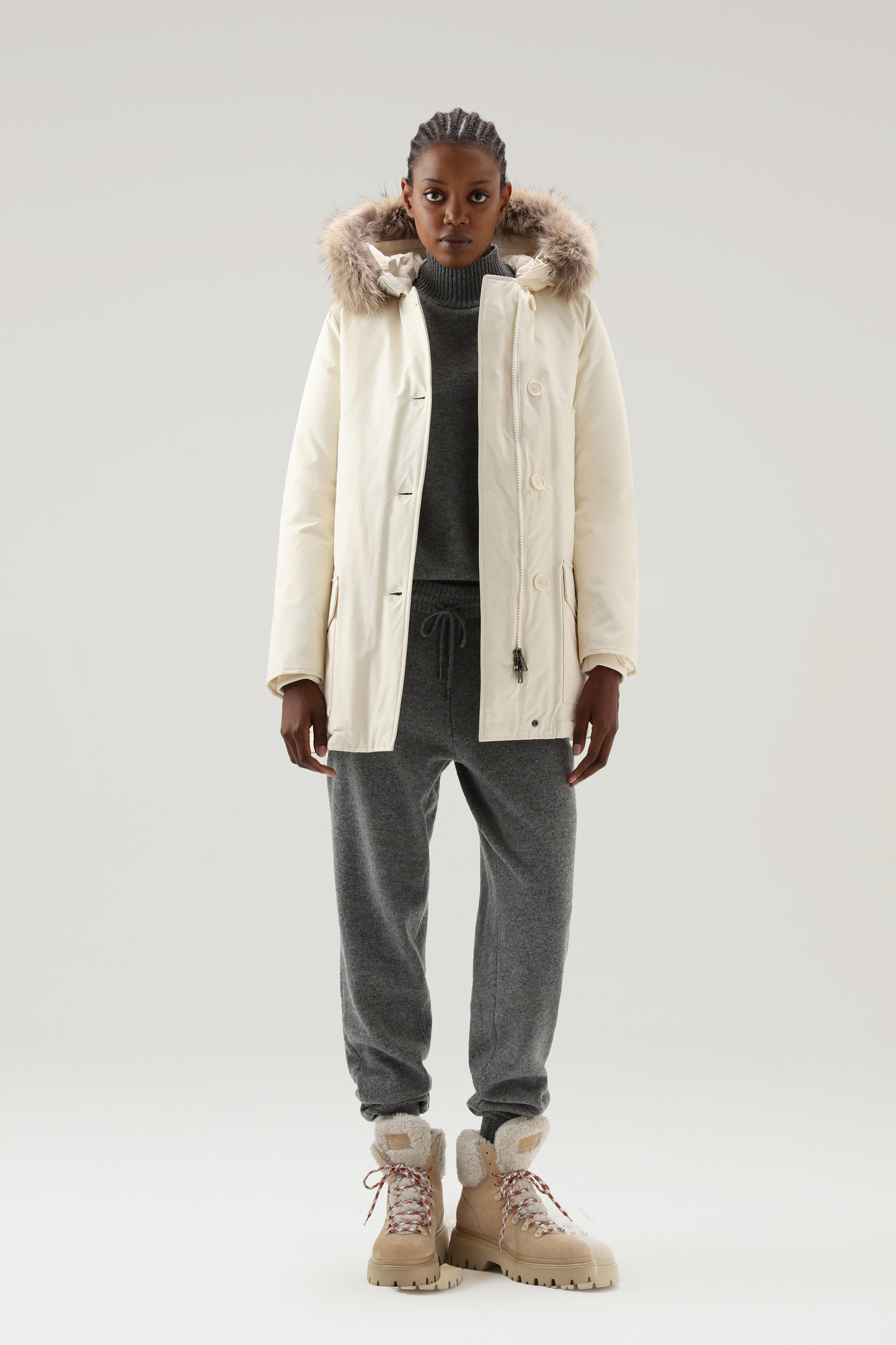 Virgin Wool Light Turtleneck Sweater Grey photo 2 | Woolrich
