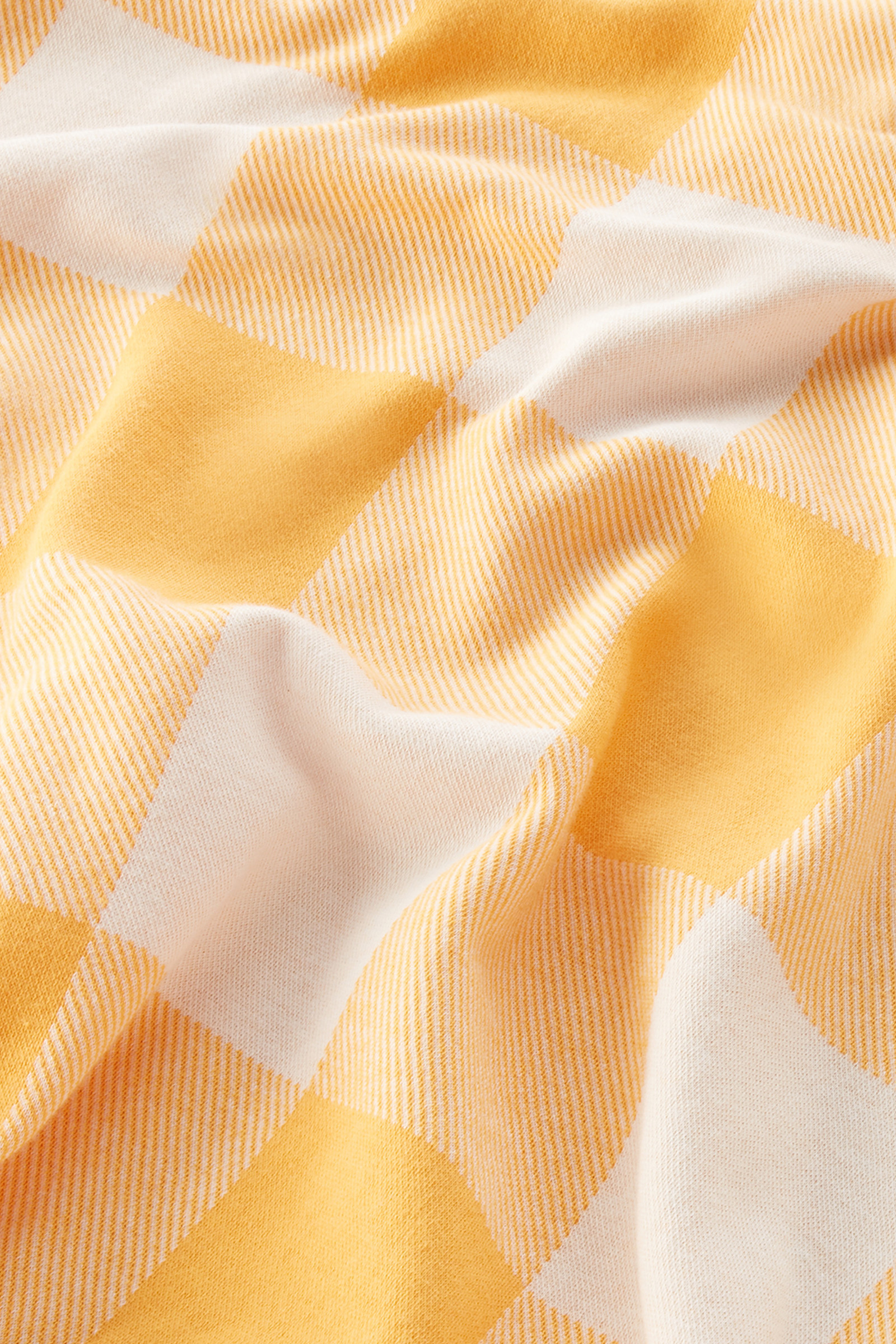 American Check Polo in Yarn-Dyed Stretch Cotton Blend Yellow photo 7 | Woolrich