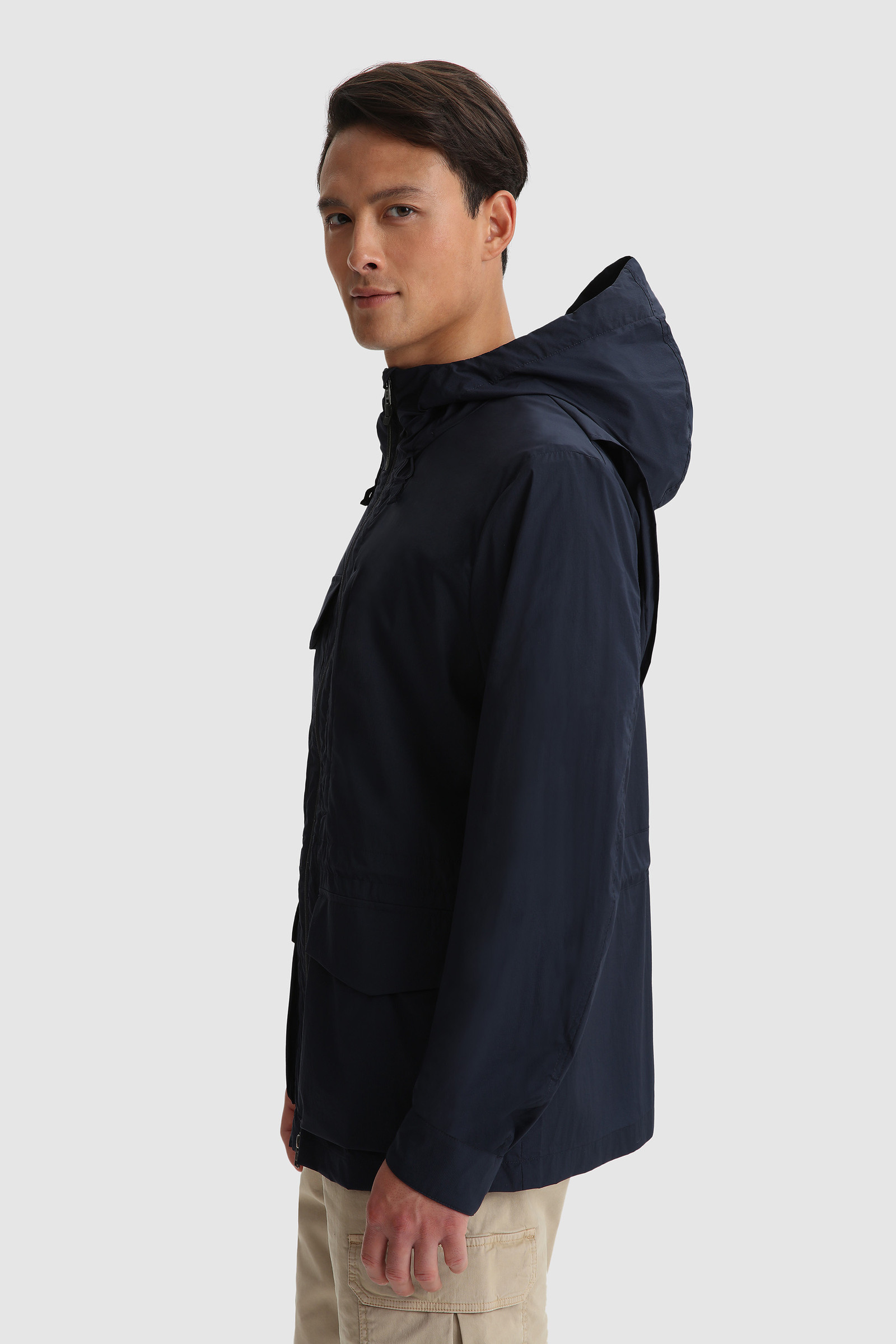 Ultralight Mountain Ripstop Windbreaker Blue photo 3 | Woolrich