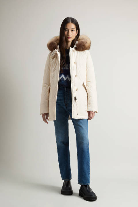 Arctic Parka in Urban Touch with Detachable Fur White | Woolrich