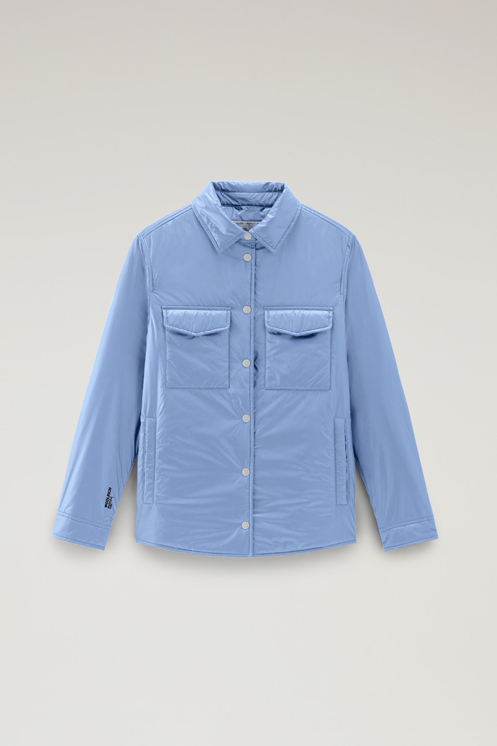 Padded Overshirt in Recycled Pertex Quantum Blue photo 5 | Woolrich