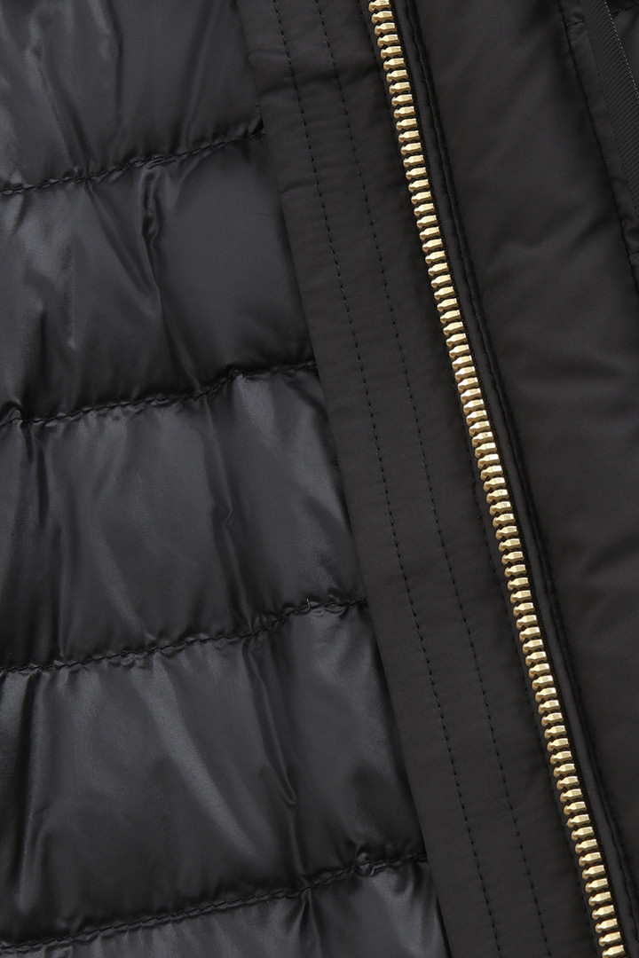 Gilet matelassé Hibiscus avec capuche noir photo 9 | Woolrich