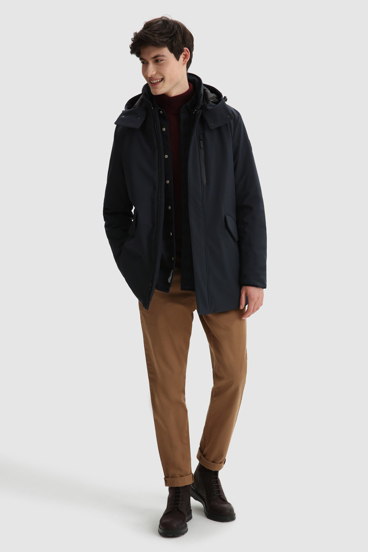 Giacca Barrow Mac in soft shell con cappuccio removibile