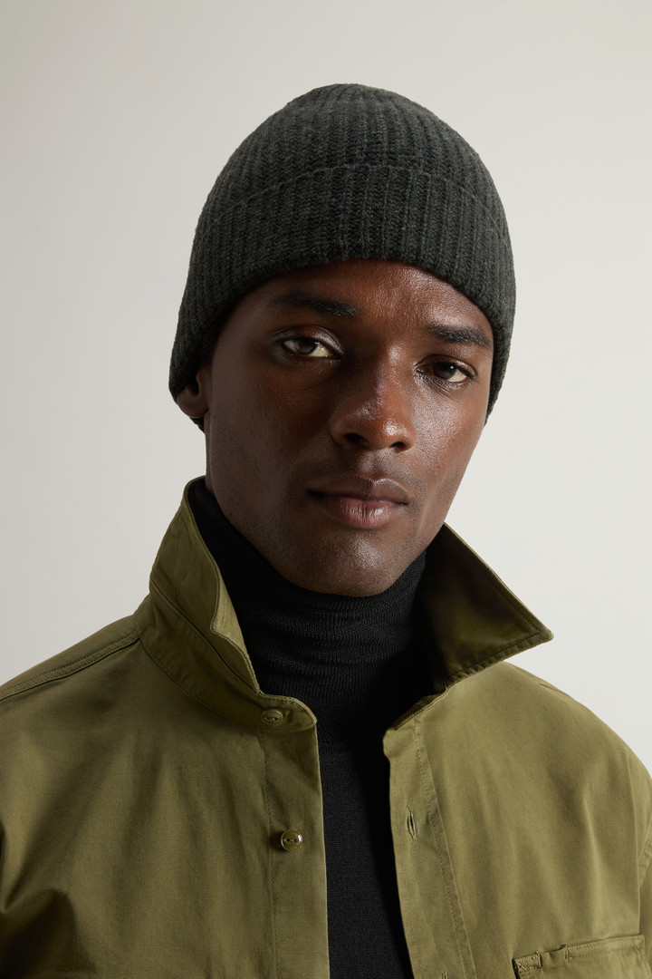 Merino Virgin Wool-Blend Beanie Green photo 4 | Woolrich