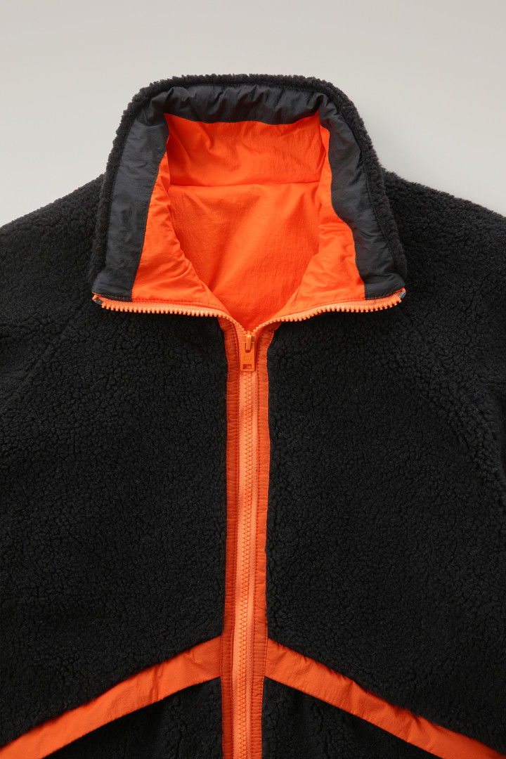 Reversible Jacket in Sherpa Wool and Crinkle Nylon Black photo 2 | Woolrich