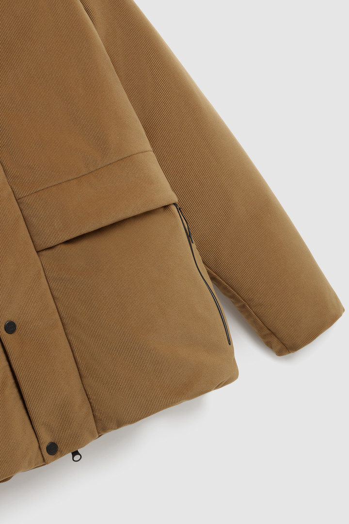GORE-TEX puffiger Daunen-Parka aus Kord